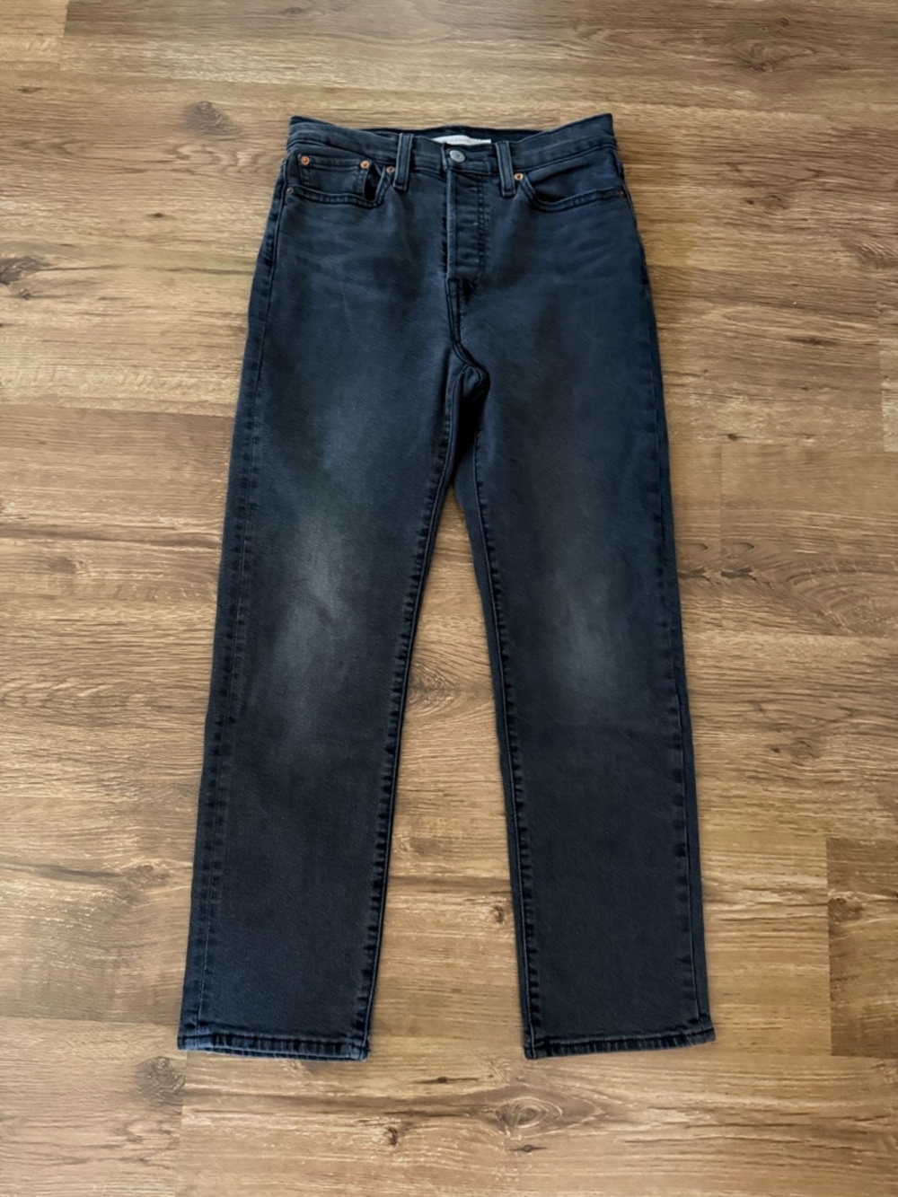 Free People Levi's Wedgie Straight Jean Black
